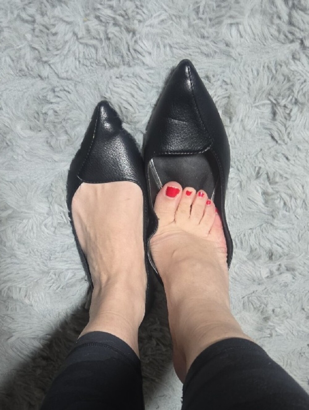 Classic Black Pointed Toe WW Women's Flats